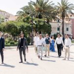 Early morning calm in Supetar’s harbor before the celebration begins.